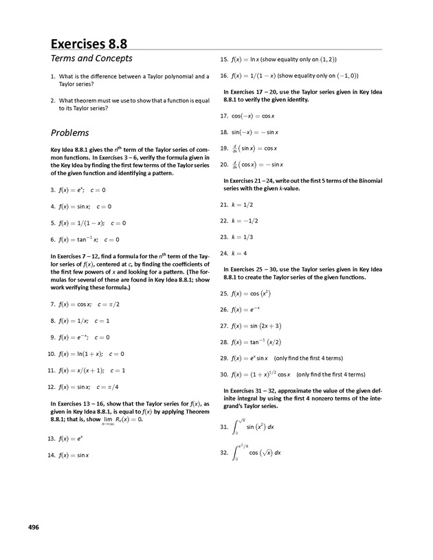 APEX Calculus - Page 496